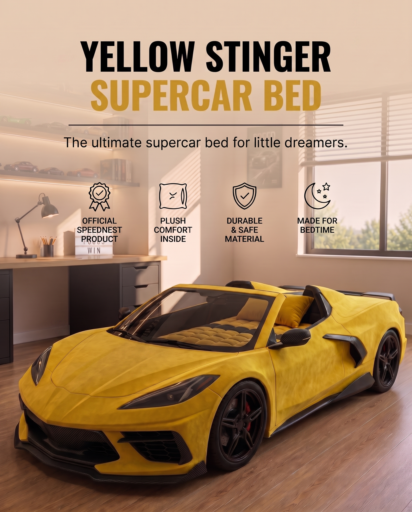 [PRE-ORDER] SpeedNest™ - Kids SuperCars bed